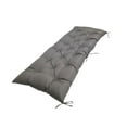 thumbnail image 4 of colaxi Garden Bench Cushion Rectangle -bank -pad -gifts, Comfortable Seat Cushion Terrace Pillow for Furniture in The Open Liebeseat Terrace Stool Dark Gray, 4 of 9