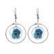 thumbnail image 1 of London Eye Ferris Wheel England Gran Bretaña, Reino Unido Los pendientes cuelgan del aro de la joyería del círculo de la gota Unbranded M, 1 of 3