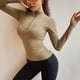 thumbnail image 2 of Chaqueta deportiva de manga larga con cremallera de otoño e invierno para mujer, ropa de yoga adelgazante de secado rápido, top deportivo para correr y fitness, 2 of 6