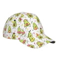 thumbnail image 3 of Daiia Avocado Playing Music print Baseball Cap Men Women Golf Dad Hat Adjustable Original Classic Low Profile Hat Unconstructed Plain Cap, 3 of 9