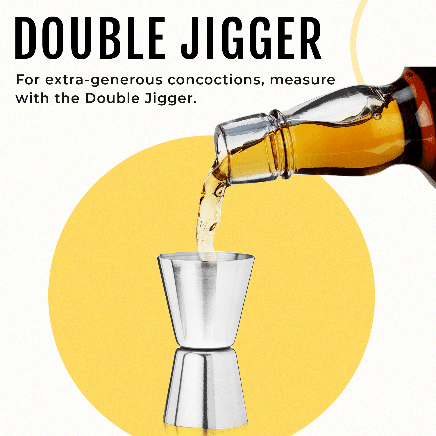 Savoy Stainless Steel Double jigger for Cocktails and Bartending