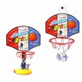 thumbnail image 3 of Adjustable Basketball Hoop with Stand, Netball Pump, Portable Basketball for Indoor and Outdoor Activities, 3 of 4