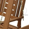 thumbnail image 6 of Furinno Tioman Hardwood Hanging Porch Swing with Stand in Teak Oil, Light Wood, 6 of 6