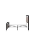 thumbnail image 6 of Hassch Twin Size Metal Platform Bed Frame with Linen Upholstered High Headboard, Beige, 6 of 8