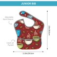 thumbnail image 4 of Hirioo Coffee Cups for Baby Waterproof Pocket Bib Adjustable Closed for Babies Toddlers with Large Pocket 6-24Months, 4 of 8