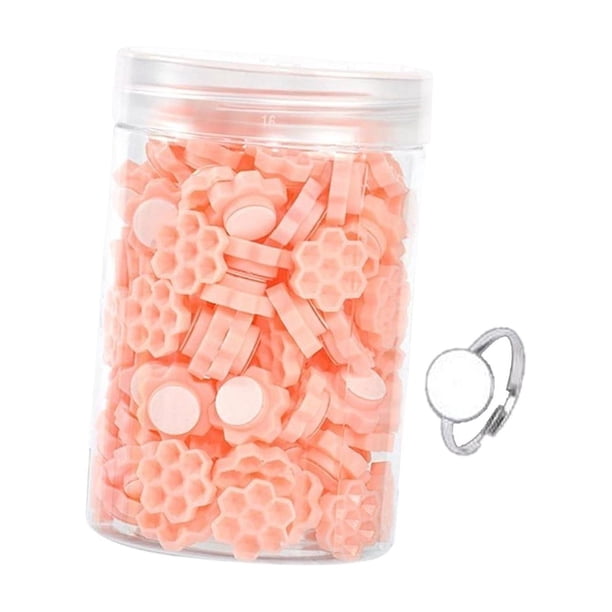 Vasos de pegamento creativos y prácticos para pestañas, ideales para salones de belleza. Panal rosa