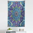 thumbnail image 1 of Crazy Colors Tapestry, Mandala Symbol of Universe Graphic Folk Eastern Ornamental Illustration, Fabric Wall Hanging Decor for Bedroom Living Room Dorm, 5 Sizes, Multicolor, by Ambesonne, 1 of 1
