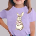 thumbnail image 3 of Manga Corta Crop Top para Niños Niños Pascua Impresa Gráfica Tee Cuello Redondo Casual Versátil 3-14 Años, 3 of 5