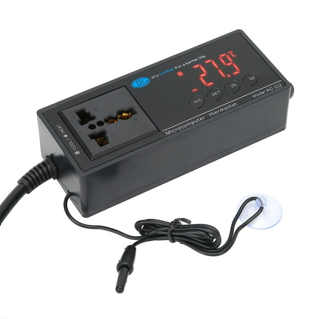 Digital Temperature Controller Thermostat for Reptile Incubator Greenhouse AquariumUS Plug 110V