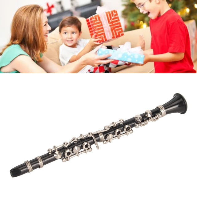 Modelo De Clarinete, Instrumentos Musicales, Decoración Del Hogar, Modelo De Clarinete En Miniatura De 5,12 Pulgadas, Juguete Realista Para Cumpleaños