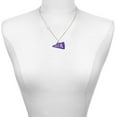 thumbnail image 2 of Delight Jewelry Acrylic Large Purple Cheer Megaphone - Silvertone Class of 2026 Delicate Bar Necklace, 18.75", 2 of 4