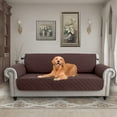 thumbnail image 3 of CHUANK 100% Waterproof Couch Covers Non-Slip Sofa Cover with Elastic Straps&Silicone Backing Furniture Protector Covers Sofa Slipcovers for Kids Pets Dogs  Gray  Sofa (Three-couch Sofa), 3 of 10
