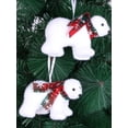 thumbnail image 3 of Decoraciones navideñas colgantes de oso blanco, adornos de árbol de Navidad, estatuillas de oso polar, decoración para exteriores, 1 pieza, 3 of 3