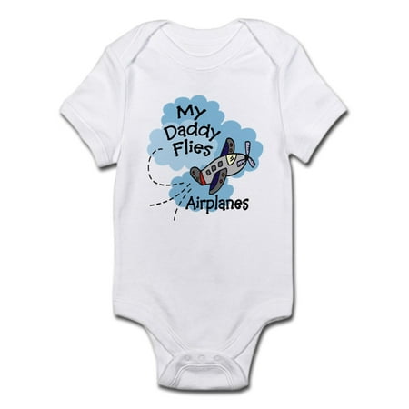 

CafePress - My Daddy Flies Airplanes Boy Baby Bodysuit - Baby Light Bodysuit