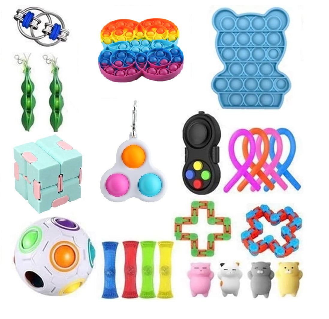 22pcs Fidget Toys Set Sensory Tools Bundle Stress Reliever Hand Toy Kids Adults 