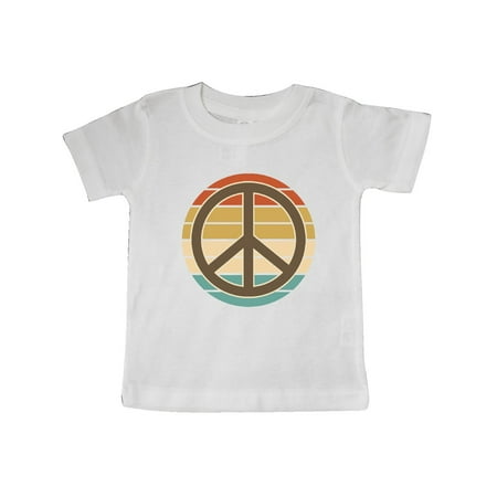 

Inktastic Retro Peace Sign Sunset Gift Baby Boy or Baby Girl T-Shirt