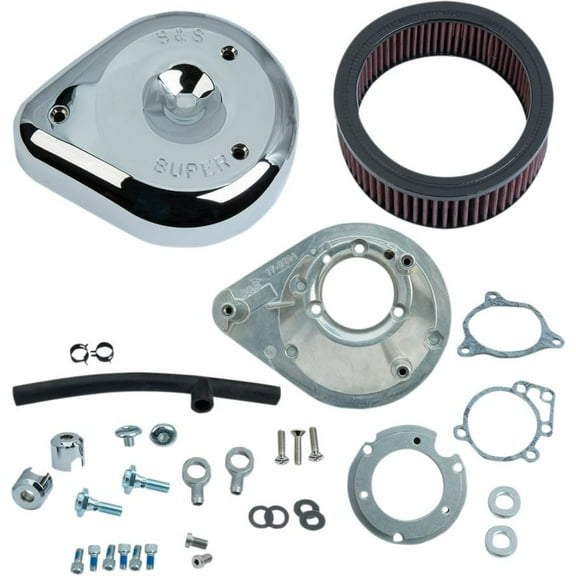 S&S Cycle 170-0305B Teardrop Air Cleaner Kit - Chrome