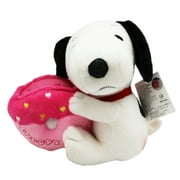 Snoopy Holding a Pink Bag Small Size Cell Phone Holder Plush Toy (6in)