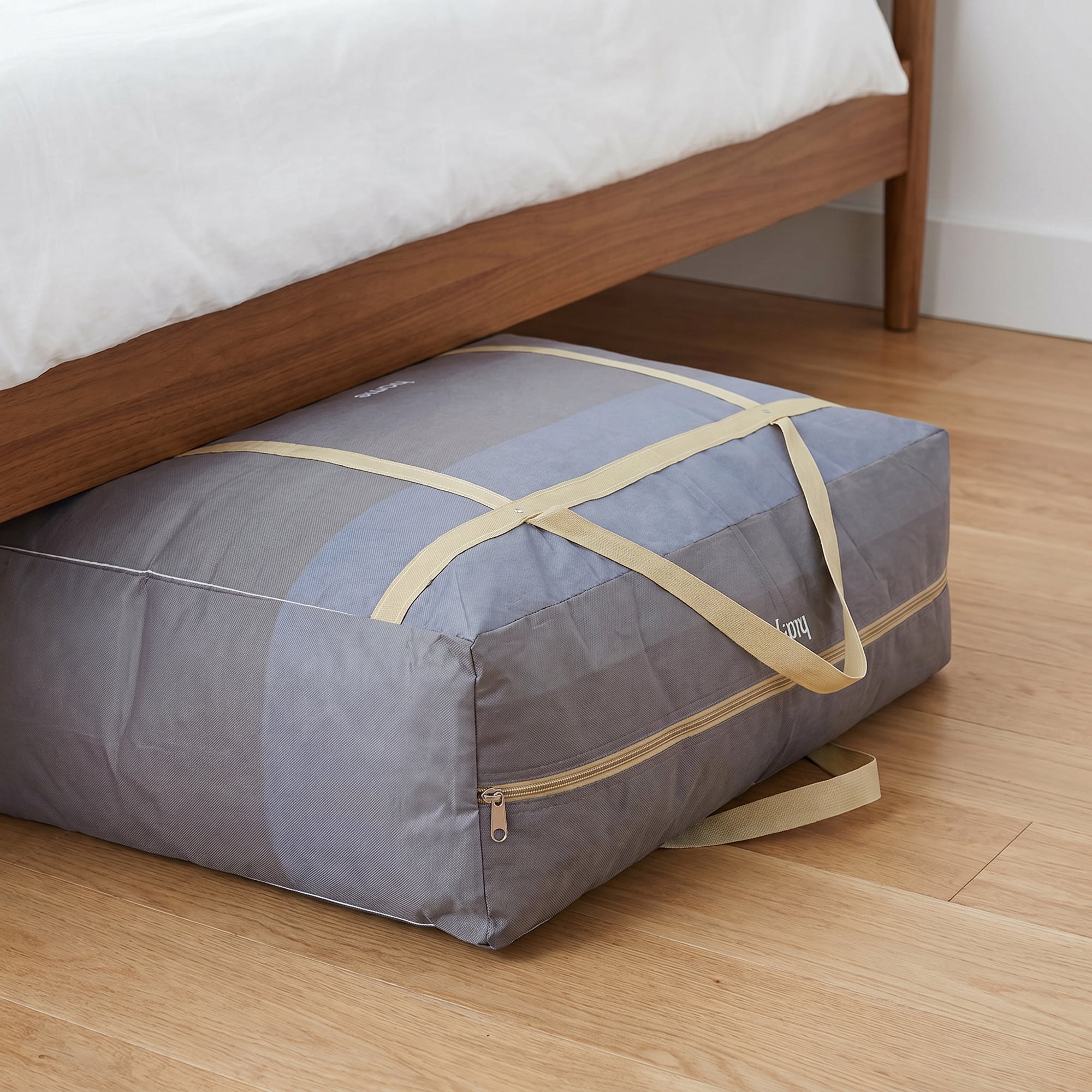 Unique Bargains Non-woven Storage Bag 200L Extra Large Duffel Blue 29.5"x19.7"x10.6"