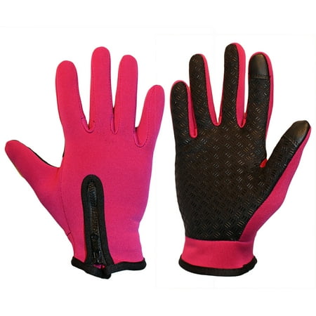 Women's Touchscreen Fleece Windproof Anti-Skid Winter Outdoor Cycling Gloves
