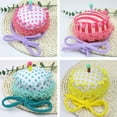 thumbnail image 4 of New Birthday Hat Ins Style Fabric Cartoon Children Small Candle Cake Parent-child Birthday Decoration Hat Pink Dot 1Pc, 4 of 9