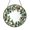 Acrylic 3.5 Inch, variant on Festive Winter Wreath Stained Glass Suncatcher, Window Decor Hanging Glass Style Art Accent