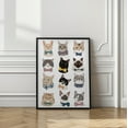 thumbnail image 3 of Cats In Bow Tie Framed Art Modern Wall Decor, 3 of 15