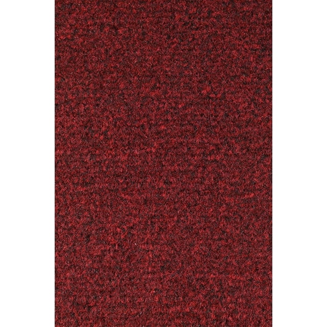 Galaxy Way Kids Favorite Red Color Oversize 6'x6' Area Rug with Rubber Marine Backing for Patio, Porch, Deck, Boat, Basement or Garage with Premium Bound Polyester Edges