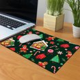 thumbnail image 4 of WIRESTER 13.77x10.23 in Rectangle Mouse Pad with Non-Slip Rubber Base for Computers, Laptop, Office & Home - Green Christmas Cookies Gingerbread, 4 of 5