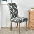 thumbnail image 4 of Dining Room Chair Covers Set of 6,Printed Pattern Parsons Chair Slipcovers Removable Washable Kitchen Seat Dining Chairs Protector Cover for Home or Party, 4 of 6