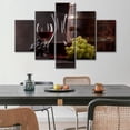 thumbnail image 2 of TISHIRON 5PCS Framed Wine Theme Canvas Wall Art Set,60"x40" Wine Restaurant Wine Tasting Wall Canvas Art Decor, 2 of 7