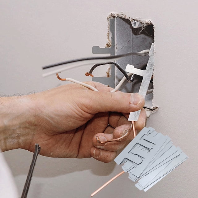 Electrical Box F Clips, 10pcs Sturdy Secure Switch Box Support Easy To Install for Boxes with Plaster Ears