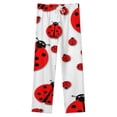 thumbnail image 4 of Ladybug Winter Female Pants Flannel High Waist Women Pants Lady Warm Straight Leg Plush Trousers, 4 of 7