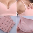 thumbnail image 6 of Sexy Cotton Sleep Nursing Feeding Pregnant Breastfeeding Bra Women's Maternity Average Busted Seamless Clip Down Nursing Bra Seamless Clip Down Deep V Neck Push Up Nursing Bra Maternity Bras, 6 of 7