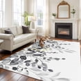 thumbnail image 2 of 5x8 Area Rugs for Living Room, Grey Eucalyptus Non Slip Area Rugs for Kitchen Bedroom Entryway, Watercolor Spring Weeping Botanical Washable Carpet Runner Rug Floor Mats for Bedroom Home Decor, 2 of 8