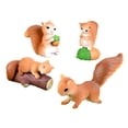 thumbnail image 2 of simhoa 5xMiniature Squirrel Garden Statue Crafts Funny for Indoor Outdoor Shelf Lawn 5 Pcs, 2 of 10