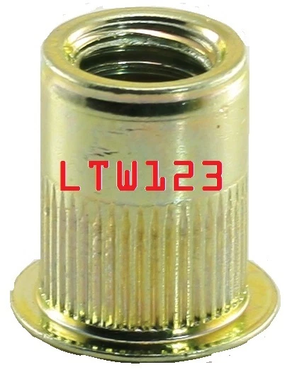 CIRCLE- (10) 5/16-18 Steel Rivet Nut Insert