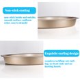 thumbnail image 6 of Pizza Pan Non-stick Round Shape Baking Tray Mold Seamless Metal Kitchen Oven Plate Bakeware, 8 Inch, 6 of 8