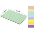 thumbnail image 2 of DADHOT (8 Pack) Lined Sticky Notes 4X6 in, Morandi Pastel Colors Ruled Post, Super Sticking Power Big Rectangle Memo for Office, Home, School, 40 Sheets/Pad, 2 of 6