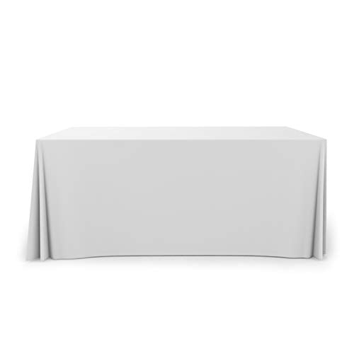 Blank Full Color Table Covers & Throws 3 Sided Open Back Tablecloth 