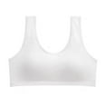 thumbnail image 3 of GYRATEDREAM 3Pcs Big Girls' Sports Seamless Bra with Breathable Pads Kids Teens Cotton Training Bra-Racerback Comfort Crop Bras for 12-16 Years, 3 of 7