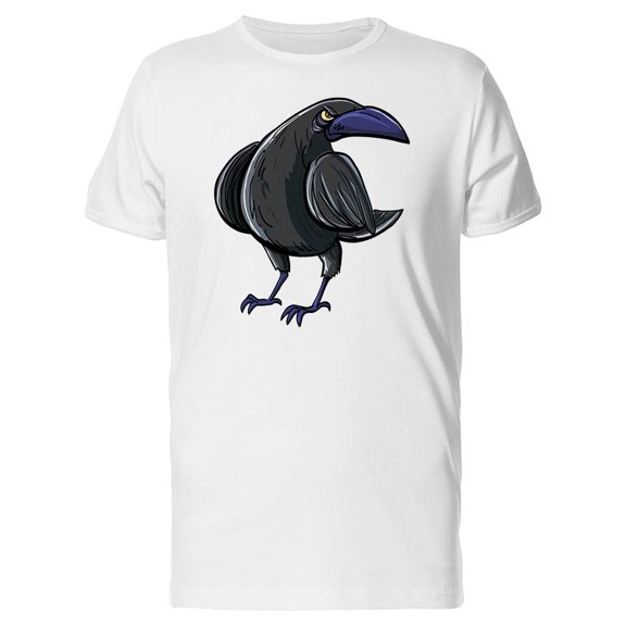 Cartoon Crow With Purple Bear Tee Men's -Image by Shutterstock