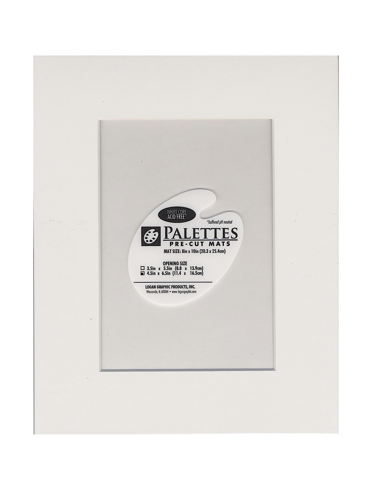 Palettes PreCut Mats rectangle, seashell white, 16 in. x 20 in. (pack
