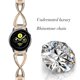 thumbnail image 2 of 1PC 20mm X Type Smartwatch Strap Rhinestone Inlaid Replacement Watch Band Compatible for Watch (Golden), 2 of 4