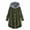 Green, variant on Sweaters for Women Hemlock Plus Size Button Plush Tops Hooded Loose Cardigan Cotton Coat Winter Jacket Sweater