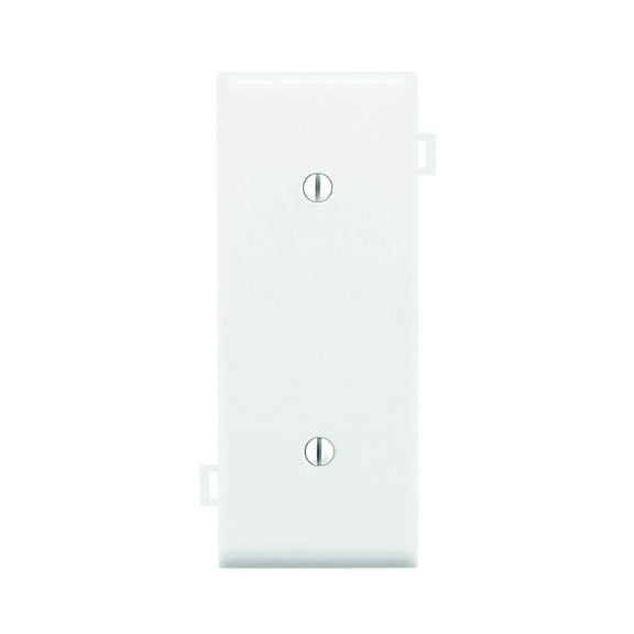 Leviton PSC14-W Sectional Wall Plate, Blank Middle Section, White