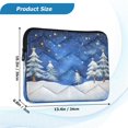 thumbnail image 3 of Quilted Laptop Sleeve for 13-16 Inch Laptops Protective Laptop Case Cover Lightweight Travel & Office Essentials Winter Wonderland, 3 of 8