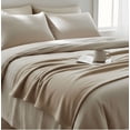 thumbnail image 4 of KING size 90"x108" Plush Fleece Blankets color Tan universal hospitality use 2/ Pack, 4 of 5