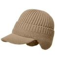 thumbnail image 2 of 2026 New Cozy Head Beanie, Winter Hat with Brim and Ear Flaps for Men & Women, Knitted Beanie for Cold Weather, 2 of 6