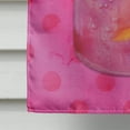 thumbnail image 4 of Carolines Treasures BB8254CHF Mason Jar Cocktail Pink Polkadot Flag Canvas House Size , Large, Multicolor, 4 of 4